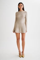 Taupe Twilight Sequin Mini Dress - Cinderella