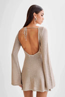 Taupe Twilight Sequin Mini Dress - Cinderella