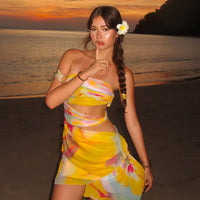 Tideglow Off - Shoulder Bodycon Dress - Cinderella