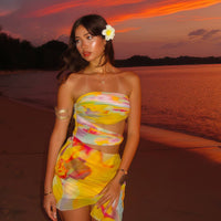 Tideglow Off - Shoulder Bodycon Dress - Cinderella
