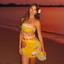 Tideglow Off - Shoulder Bodycon Dress - Cinderella