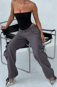 Tinashe Cargo Pants - Charcoal - Cinderella