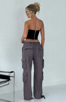 Tinashe Cargo Pants - Charcoal - Cinderella