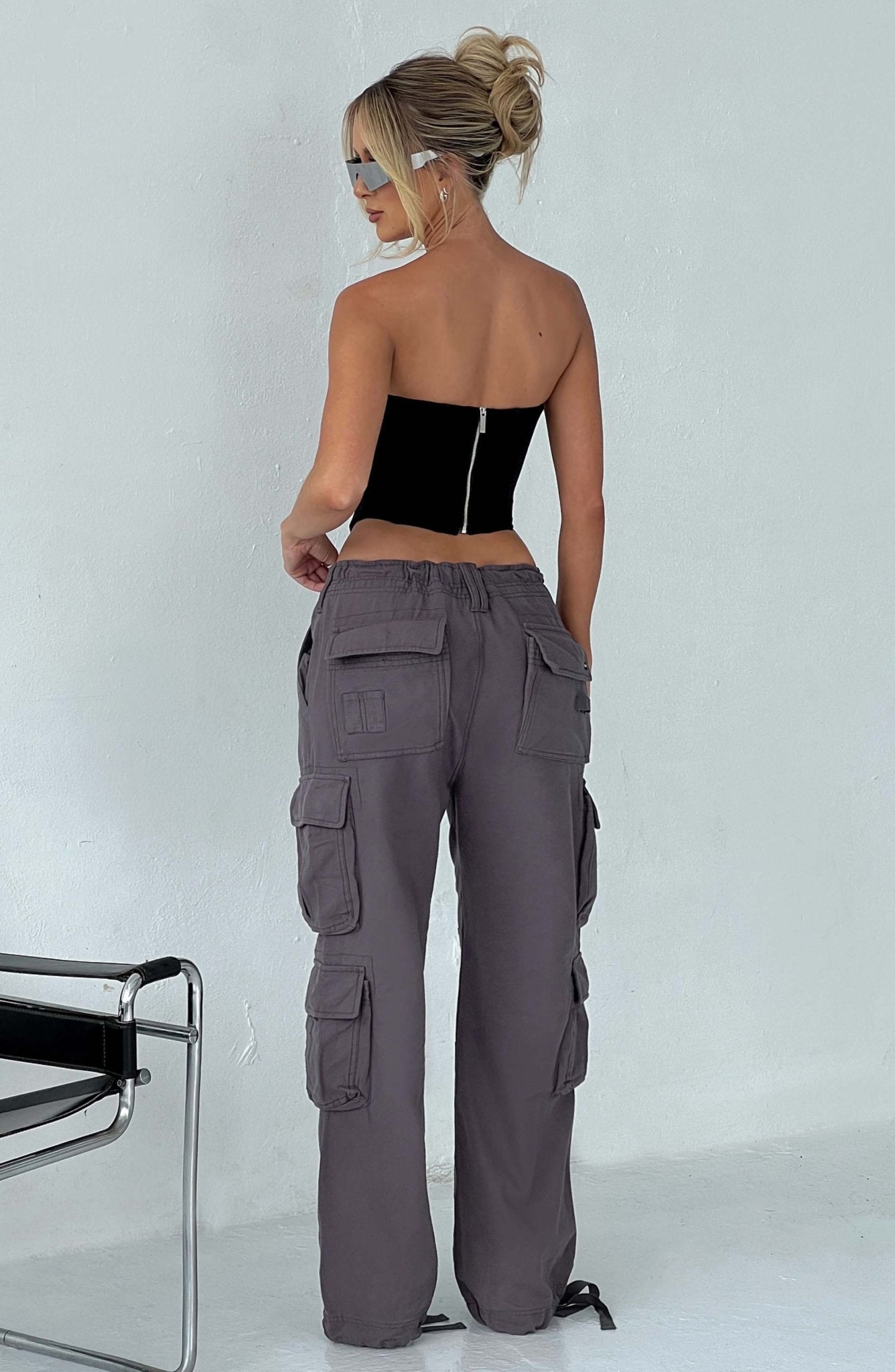 Tinashe Cargo Pants - Charcoal - Cinderella