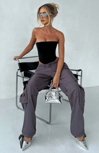Tinashe Cargo Pants - Charcoal - Cinderella