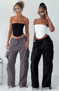Tinashe Cargo Pants - Charcoal - Cinderella