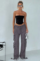 Tinashe Cargo Pants - Charcoal - Cinderella