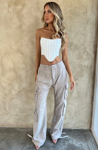 Tinashe Cargo Pants - Light Grey - Cinderella