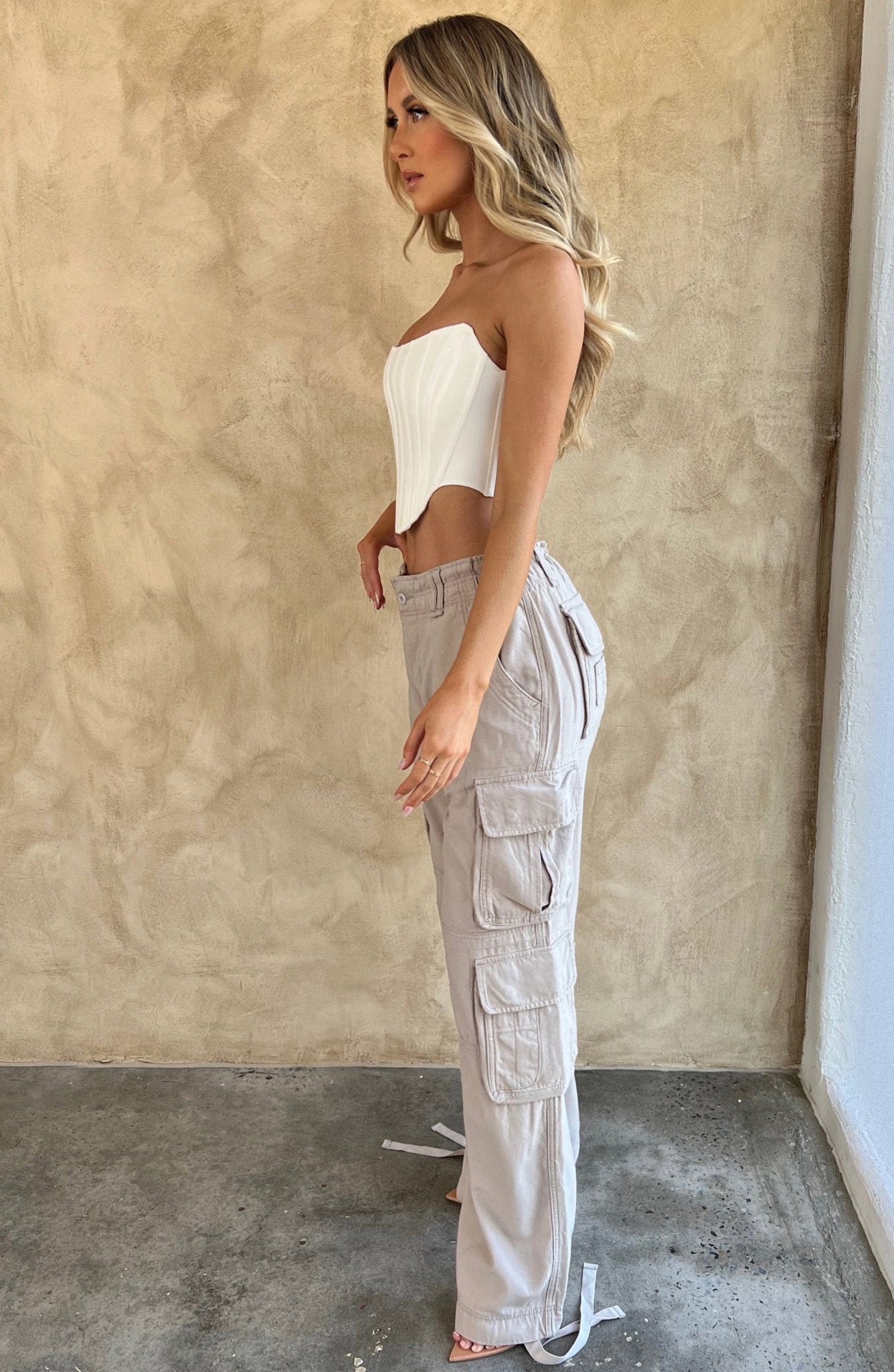 Tinashe Cargo Pants - Light Grey - Cinderella