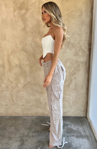 Tinashe Cargo Pants - Light Grey - Cinderella