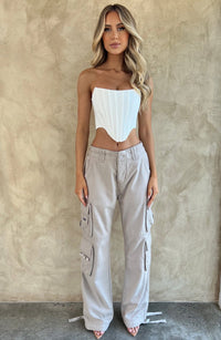 Tinashe Cargo Pants - Light Grey - Cinderella