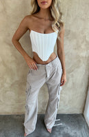 Tinashe Cargo Pants - Light Grey - Cinderella