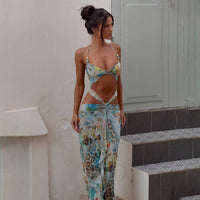 Tropic Mirage Bikini & Mesh Skirt Set - Cinderella