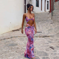 Tropic Mirage Bikini & Mesh Skirt Set - Cinderella