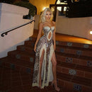Wildlight Lace Slit Cami Dress - Cinderella