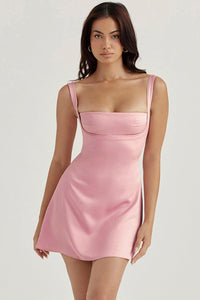 Wrap Charm Dress-Pink - Cinderella