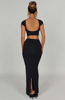 Yazmin Maxi Skirt - Black - Cinderella