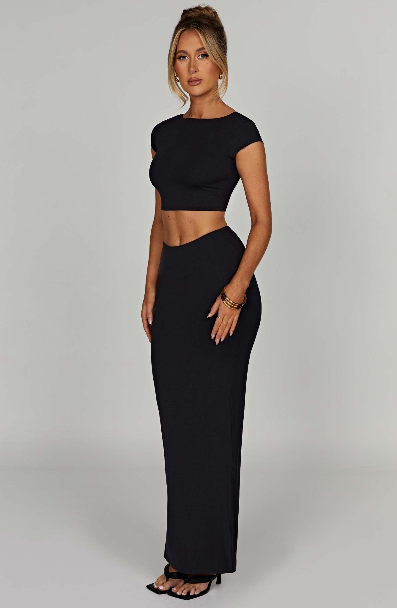 Yazmin Maxi Skirt - Black - Cinderella