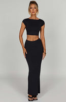 Yazmin Maxi Skirt - Black - Cinderella