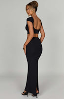 Yazmin Maxi Skirt - Black - Cinderella