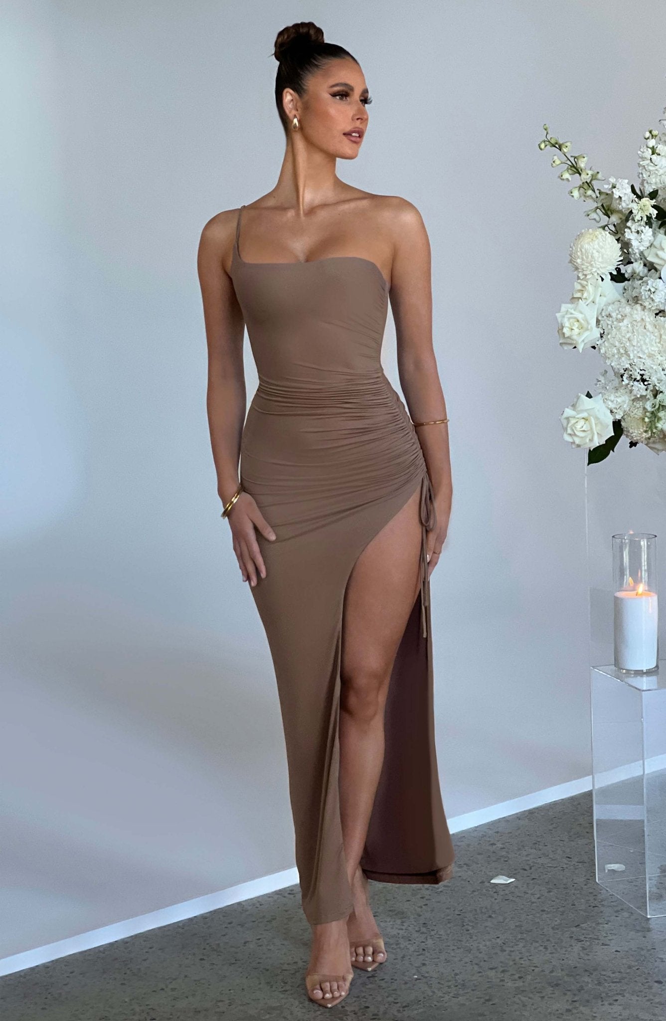 Vestido largo Zahara - Chocolate