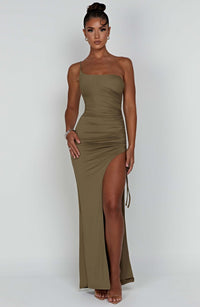 Zahara Maxi Dress - Khaki - Cinderella