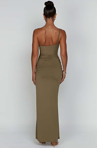 Zahara Maxi Dress - Khaki - Cinderella