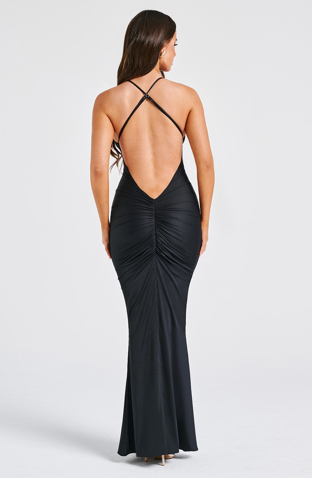 Vestido largo Zara - Negro