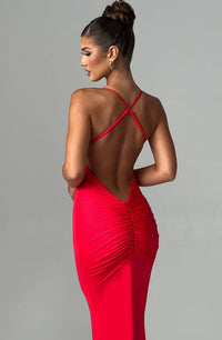 Zara Maxi Dress - Red - Cinderella