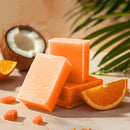 Kojic soap lather on hands